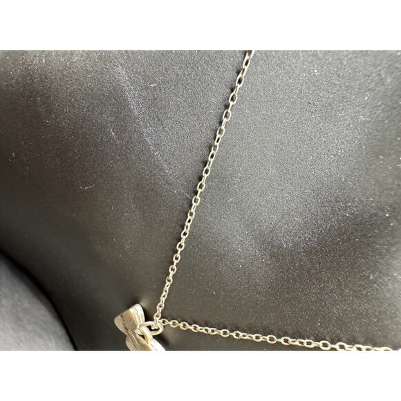 ATI CN Signed Sterling Silver 925 Butterfly Cable Chain Pendant Necklace - Picture 5 of 10